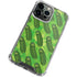 Adult Swim Rick and Morty Pickle Rick Pattern iPhone 14 Pro Clear Case